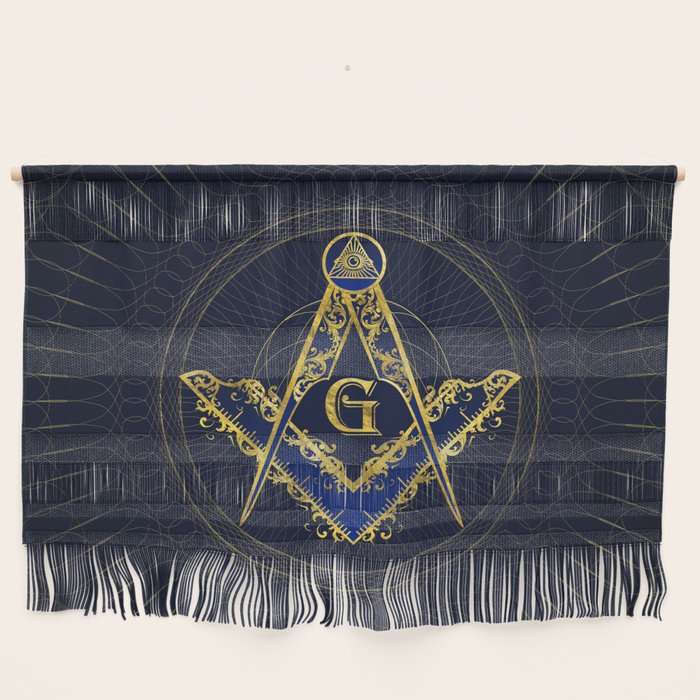Freemasonry symbol Square and Compasses Wall Hanging Gallery Image 1