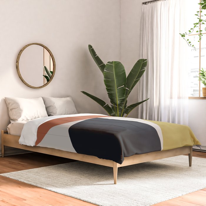 Mid Century Modern Abstract II Comforter Gallery Image 2