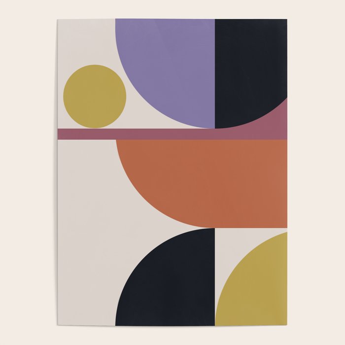 Mid Century Modern Abstract II Poster Gallery Image 1