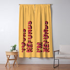 I am yours no refunds - typography Window Curtain Gallery Image 5