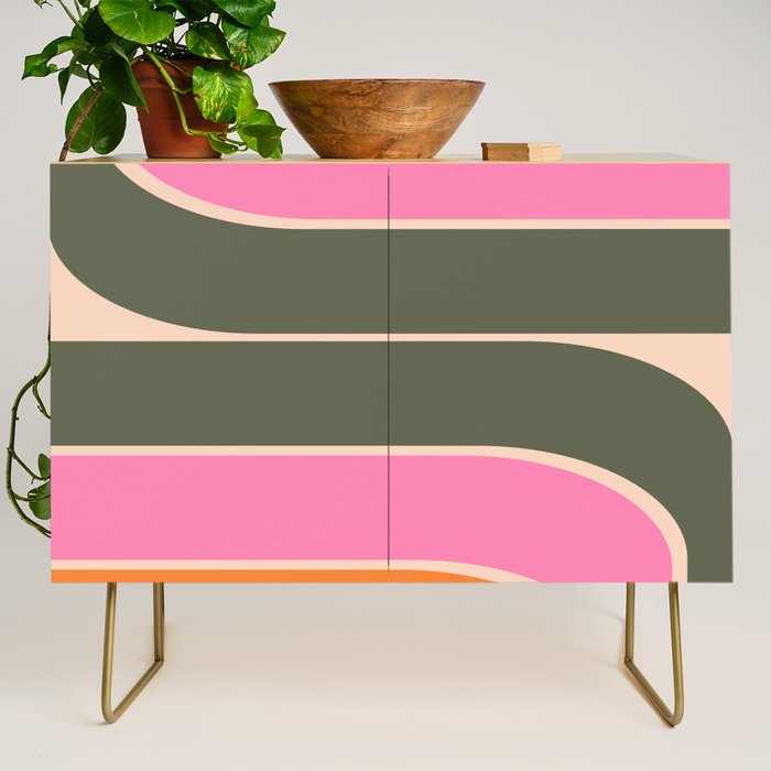 Retro Curve Credenza Gallery Image 1