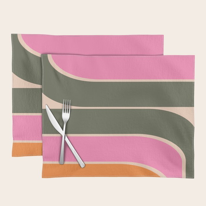 Retro Curve Placemat Gallery Image 1