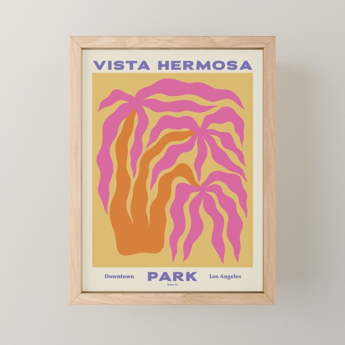 Vista Hermosa Park Mini Art Print Gallery Image 1