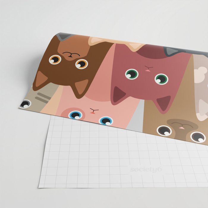 Cats Pattern Wrapping Paper Gallery Image 2