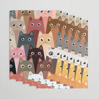 Cats Pattern Wrapping Paper Gallery Image 3