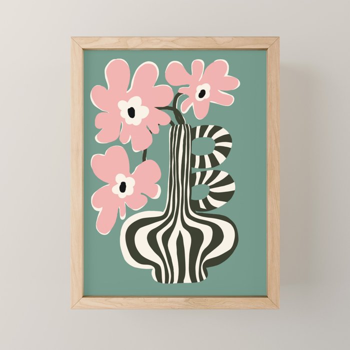 Floral strip  Mini Art Print Gallery Image 1