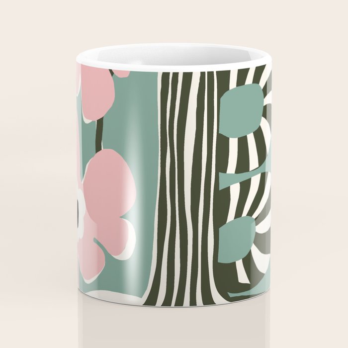 Floral strip  Coffee Mug Gallery Image 4
