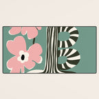 Floral strip  Desk Mat Gallery Image 3