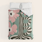 Floral strip  Comforter Gallery Image 6