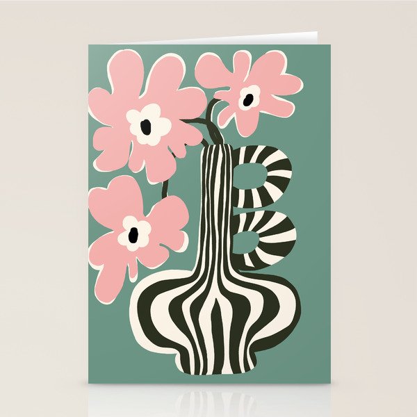 Floral strip  Stationery Card Gallery Image 1