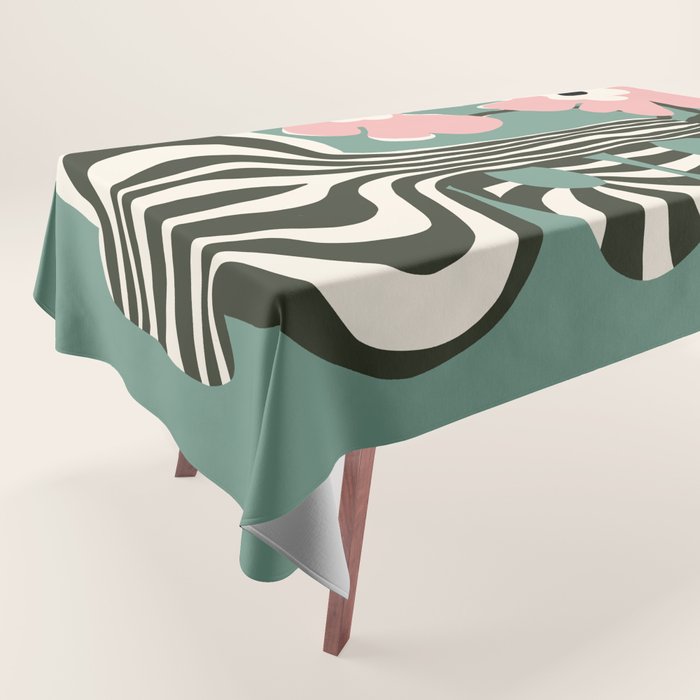 Floral strip  Tablecloth Gallery Image 1