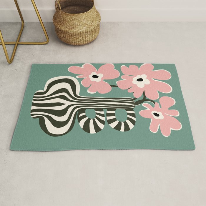 Floral strip  Rug Gallery Image 1