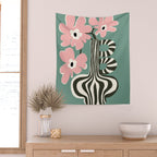 Floral strip  Wall Tapestry Gallery Image 2