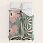 Floral strip  Duvet Cover Gallery Image 6