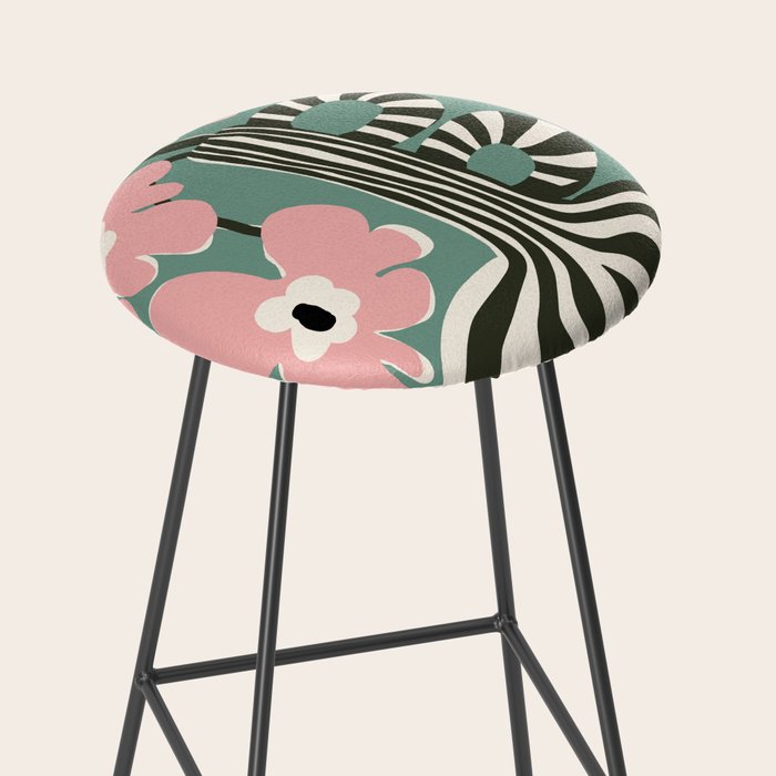 Floral strip  Stool Gallery Image 2