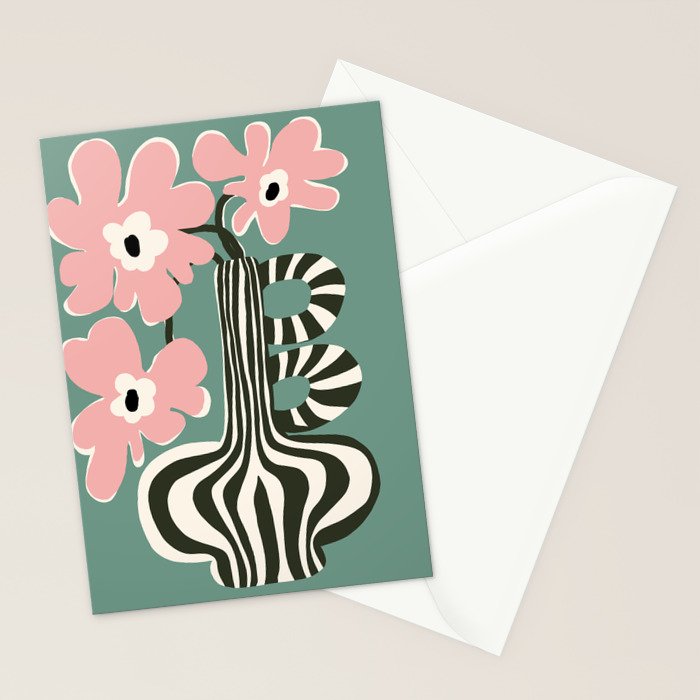 Floral strip  Stationery Card Gallery Image 2