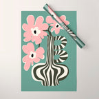 Floral strip  Wrapping Paper Gallery Image 1