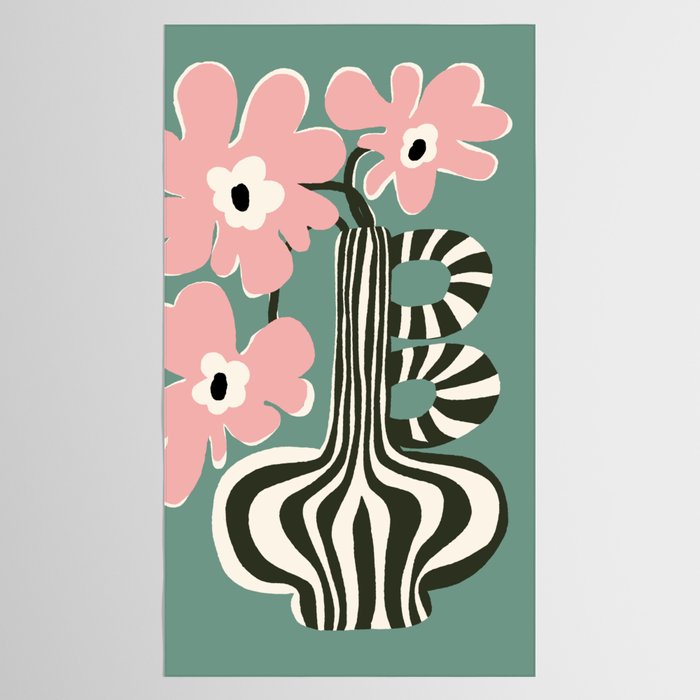 Floral strip  Tablecloth Gallery Image 2