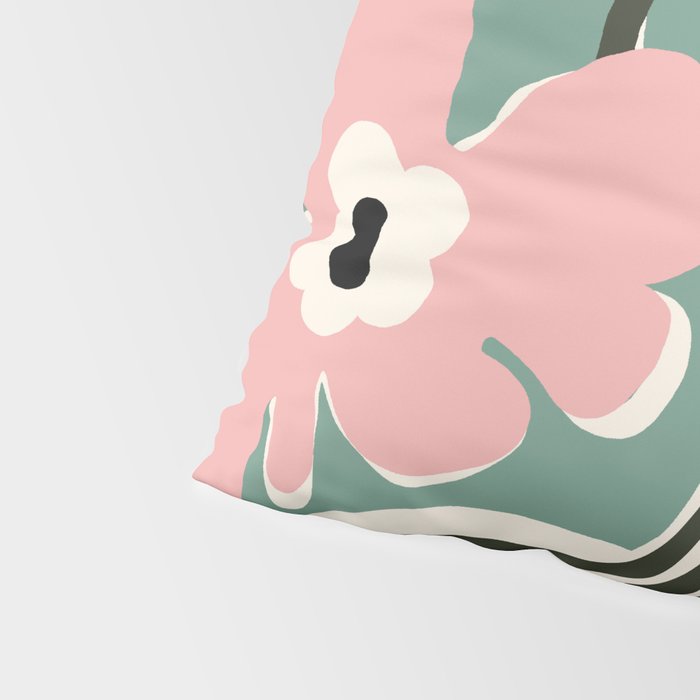 Floral strip  Pillow Sham Gallery Image 4