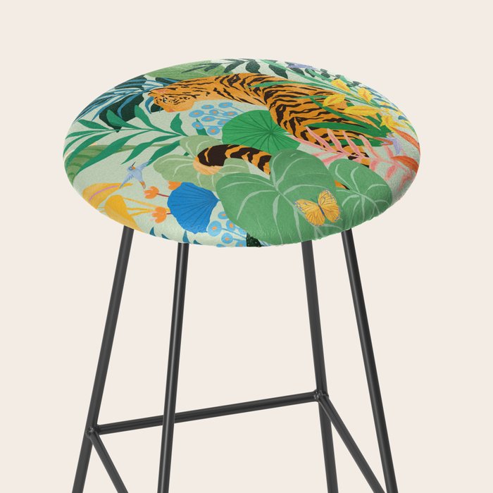 Tiger in Jungle  Stool Gallery Image 2