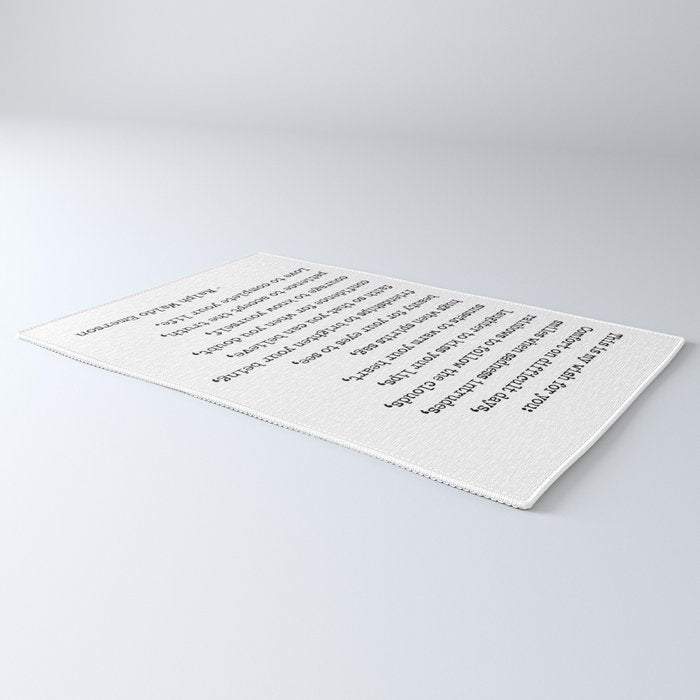 My Wish For You, Ralph Waldo Emerson Quote.  Rug Gallery Image 3