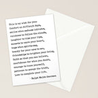 My Wish For You, Ralph Waldo Emerson Quote.  Stationery Card Gallery Image 2