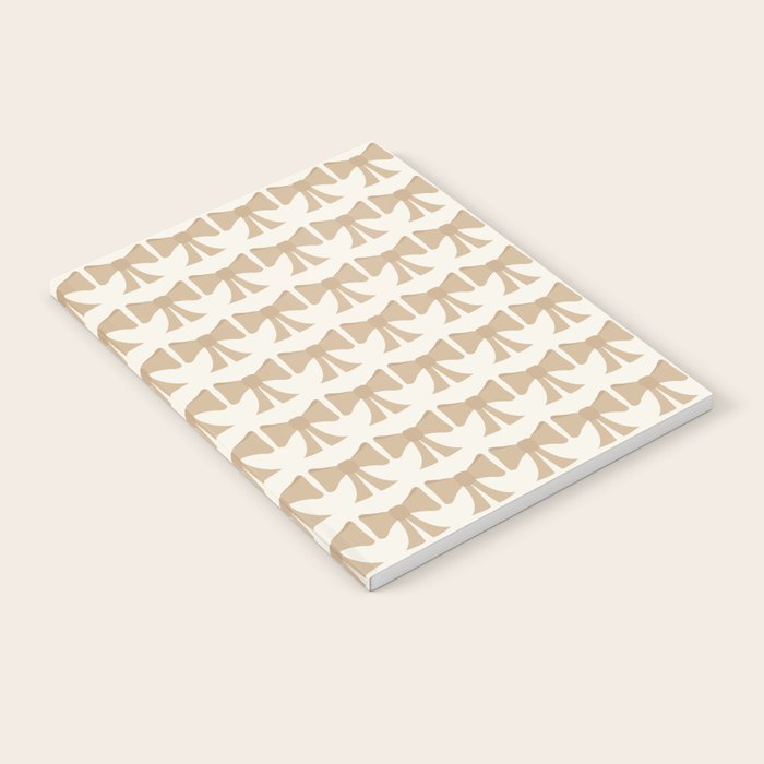 Vintage Bows X Neutral Beige Notebook Gallery Image 2