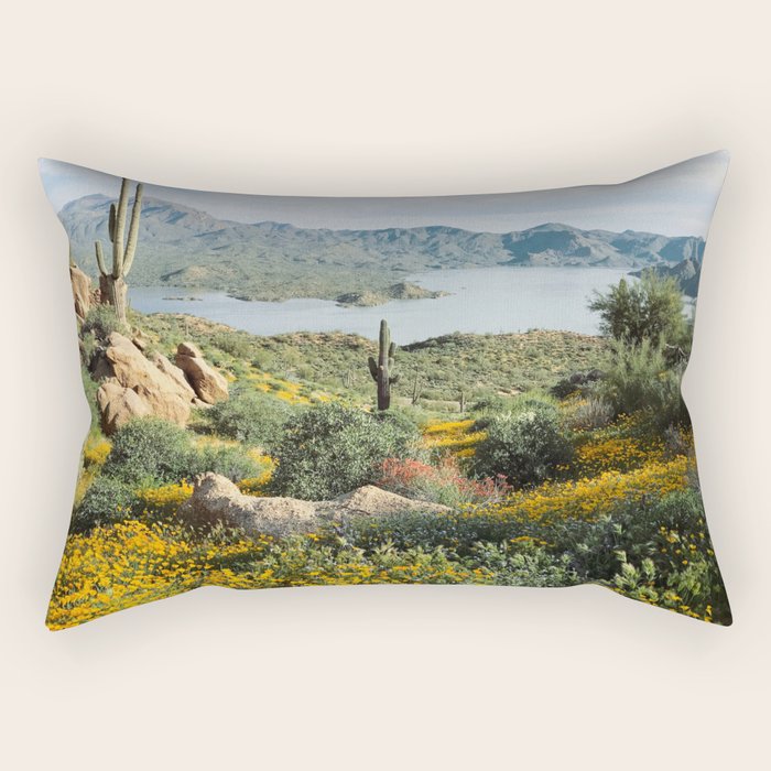 Arizona Blooms Rectangular Pillow Gallery Image 1