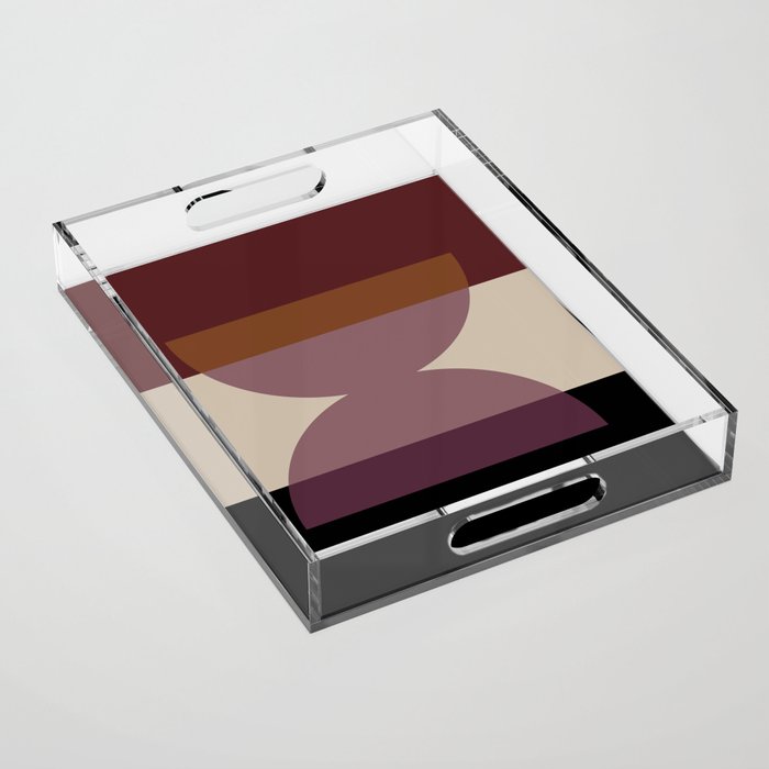 Retro Minimalism - Purple Autumn Acrylic Tray Gallery Image 1