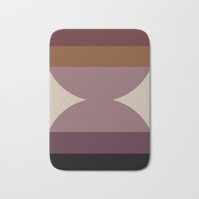 Retro Minimalism - Purple Autumn Bath Mat Gallery Image 1