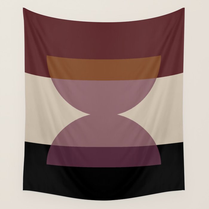 Retro Minimalism - Purple Autumn Wall Tapestry Gallery Image 4