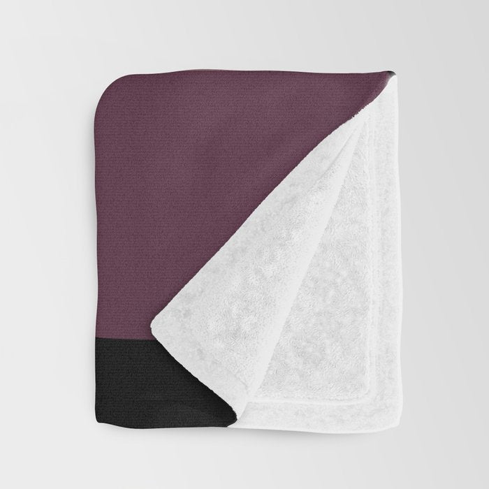 Retro Minimalism - Purple Autumn Throw Blanket Gallery Image 3