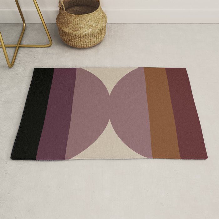 Retro Minimalism - Purple Autumn Rug Gallery Image 1