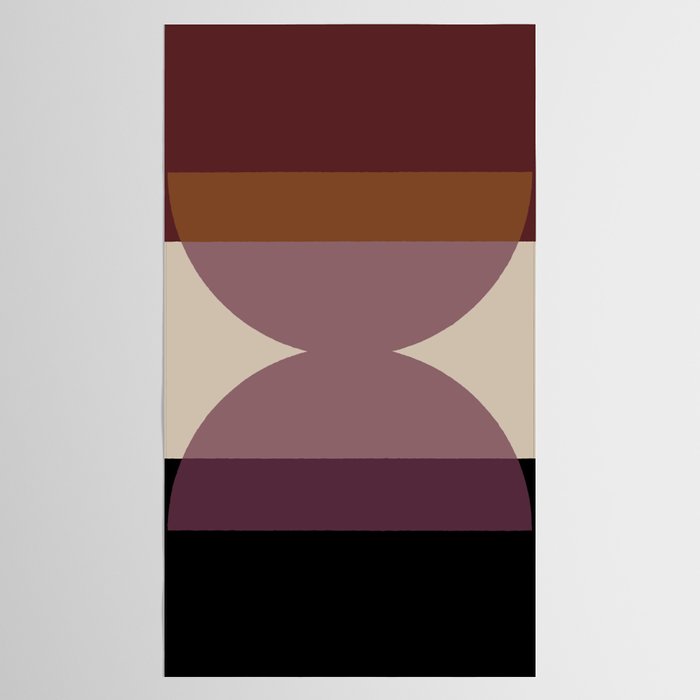 Retro Minimalism - Purple Autumn Tablecloth Gallery Image 2