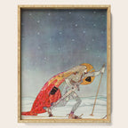 kay nielsen So the man gave her a pair of snow shoes Serving Tray Gallery Image 1