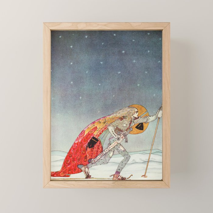 kay nielsen So the man gave her a pair of snow shoes Mini Art Print Gallery Image 1