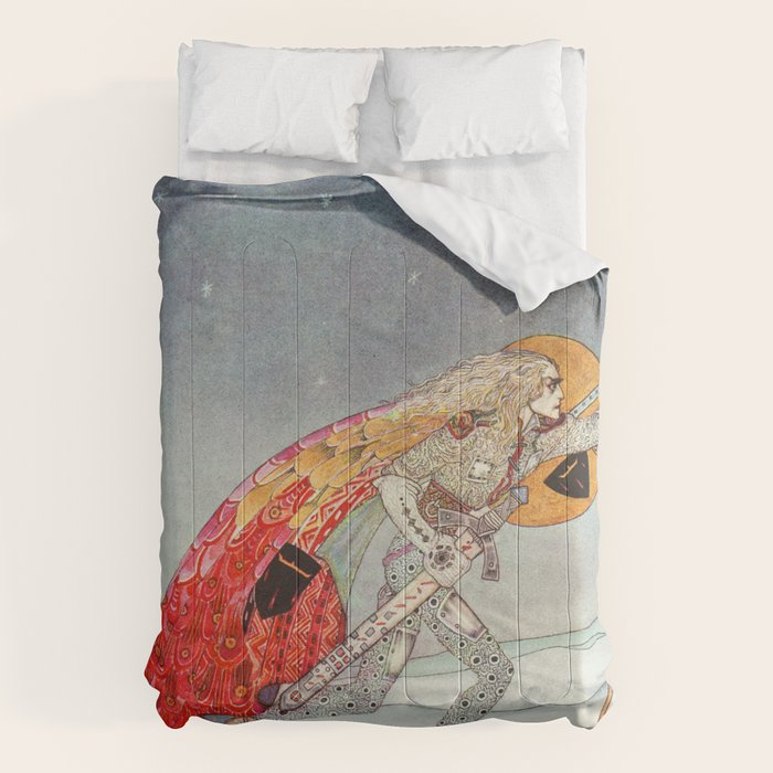 kay nielsen So the man gave her a pair of snow shoes Comforter Gallery Image 1