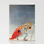 kay nielsen So the man gave her a pair of snow shoes Stationery Card Gallery Image 2