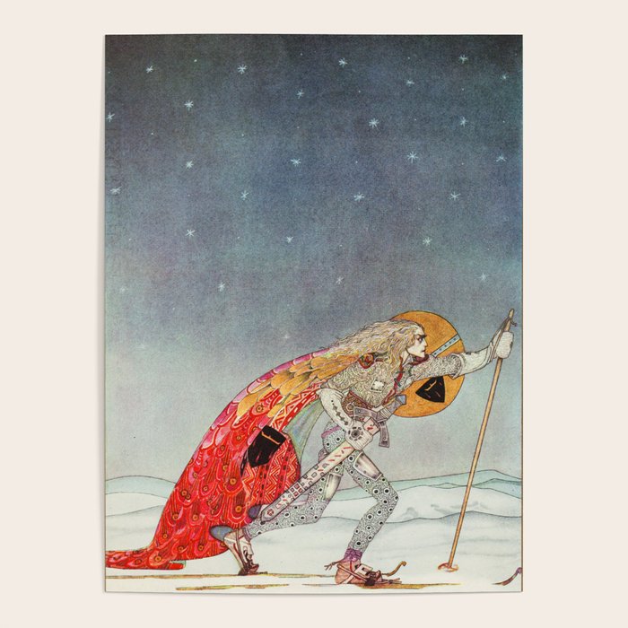 kay nielsen So the man gave her a pair of snow shoes Poster Gallery Image 4