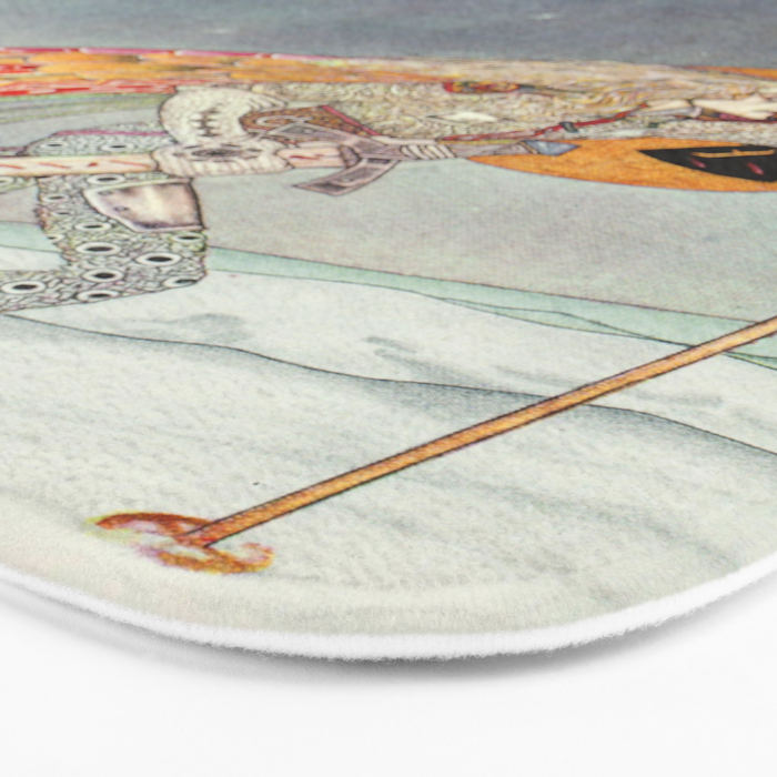 kay nielsen So the man gave her a pair of snow shoes Bath Mat Gallery Image 3