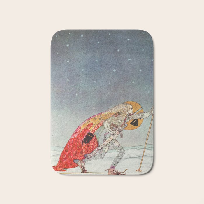 kay nielsen So the man gave her a pair of snow shoes Bath Mat Gallery Image 1