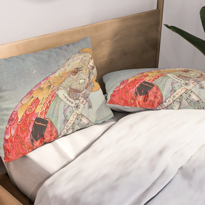 kay nielsen So the man gave her a pair of snow shoes Pillow Sham Gallery Image 2