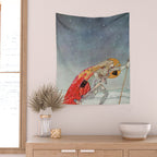 kay nielsen So the man gave her a pair of snow shoes Wall Tapestry Gallery Image 2