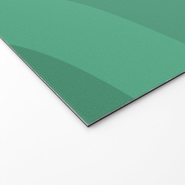 Retro Groove Mid Century Modern Minimal Abstract Emerald Green  Welcome Mat Gallery Image 2