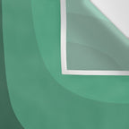 Retro Groove Mid Century Modern Minimal Abstract Emerald Green  Wall Tapestry Gallery Image 3