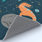 Dinosaurs Floating on an Asteroid Rug Gallery Image 4