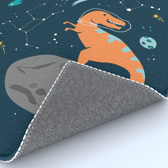 Dinosaurs Floating on an Asteroid Rug Gallery Image 4
