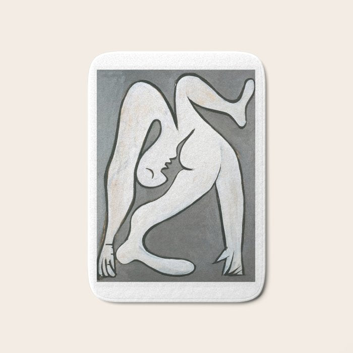 Picasso - Le Acrobat, 1930, Artwork Reproduction, Tshirts, Prints, Posters For Men, Women, Youth Bath Mat Gallery Image 1