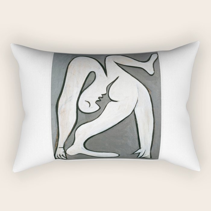 Picasso - Le Acrobat, 1930, Artwork Reproduction, Tshirts, Prints, Posters For Men, Women, Youth Rectangular Pillow Gallery Image 2