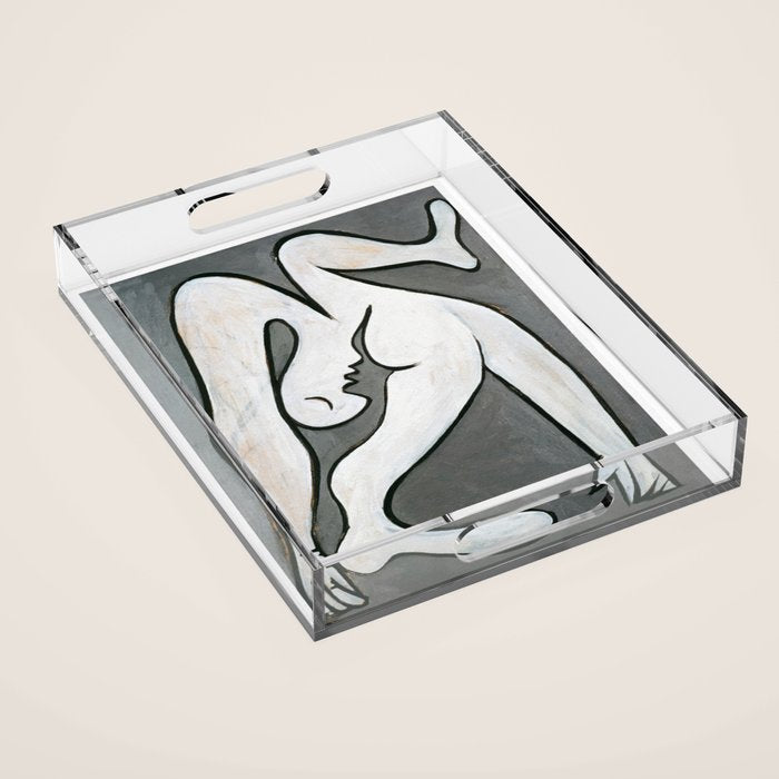 Picasso - Le Acrobat, 1930, Artwork Reproduction, Tshirts, Prints, Posters For Men, Women, Youth Acrylic Tray Gallery Image 1